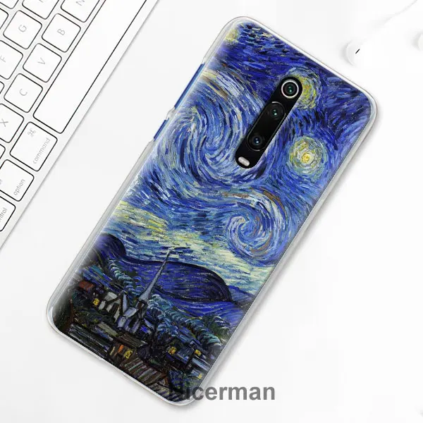 Ван Гог Звездная ночь чехол для телефона для Xiaomi Mi 9T CC9 CC9E A3 A1 A2 9 Pro 8 9 Lite 5X 6X играть Poco F1 в твердом переплете - Цвет: H15
