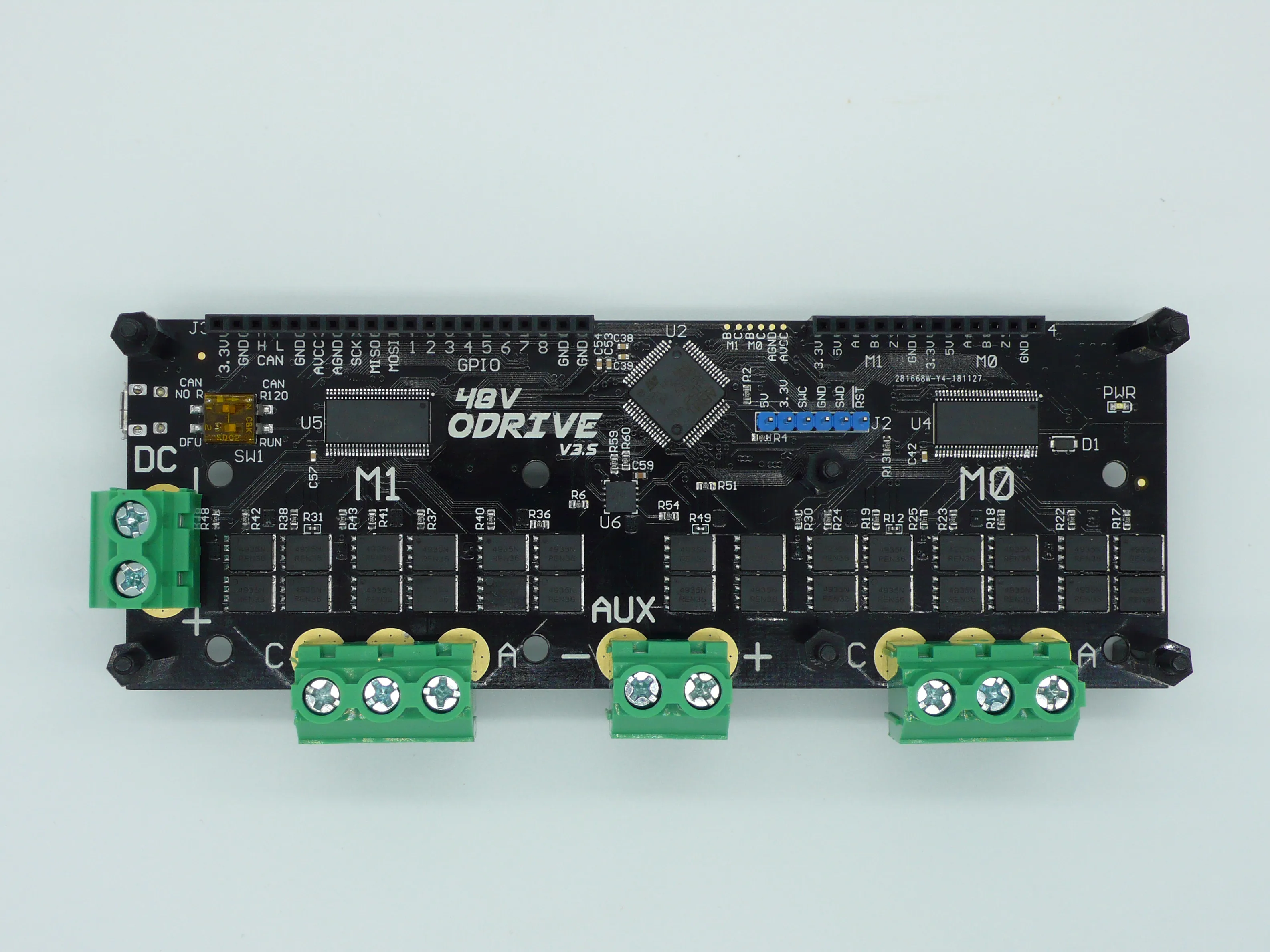US $136.50 ODrive V36 V35 Brushless Servo Dual Motor Controller BLDC FOC VESC AGV Development Board