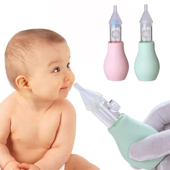 

Silicone Newborn Baby Children Nose Aspirator Toddler Nose Cleaner Infant Snot Vacuum Sucker Soft Tip Cleaner Baby Care Products