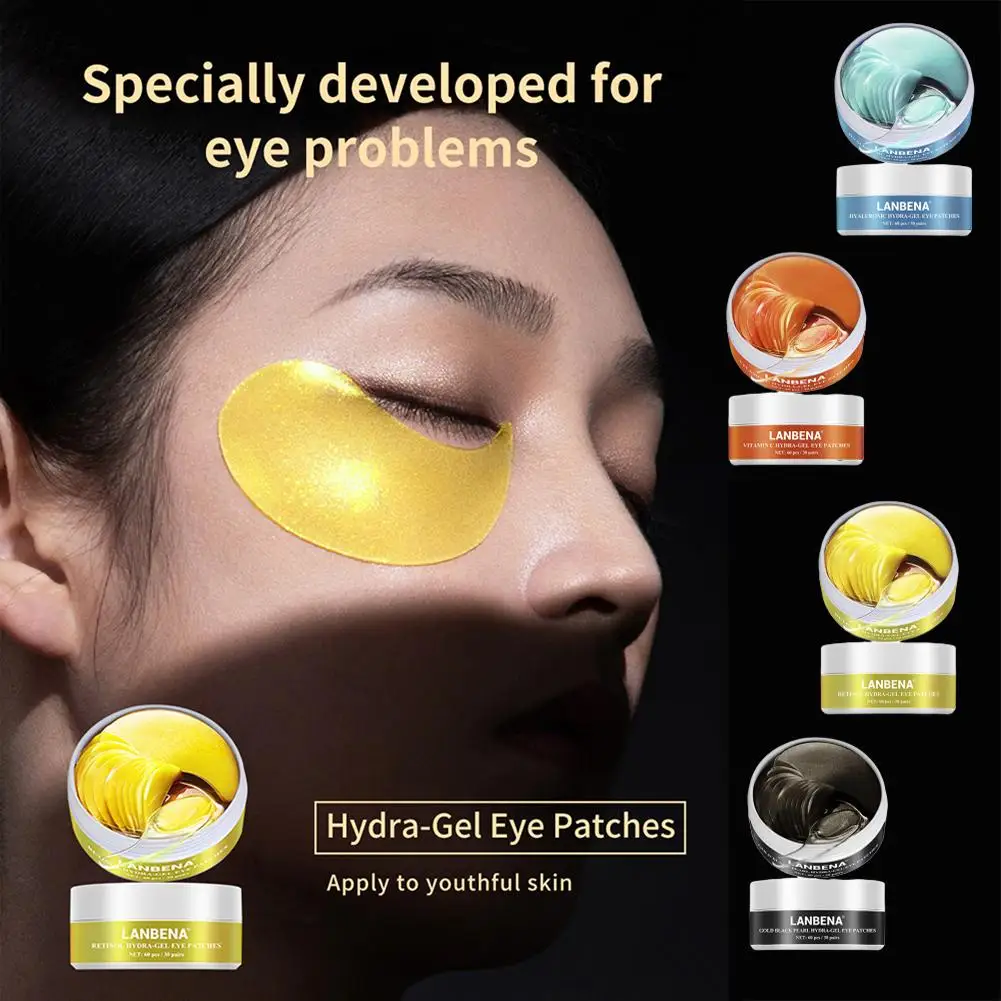 Маски для глаз патчи гиалуроновая VC Retinol Crystal Eye Mask увлажняющая маска для удаления кислот темные круги маска для сна 60 шт