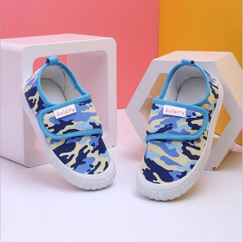 Популярная Весенняя новая Корейская портативная детская прогулочная обувь; парусиновая обувь ярких цветов для детей 1-7 лет - Цвет: XT216