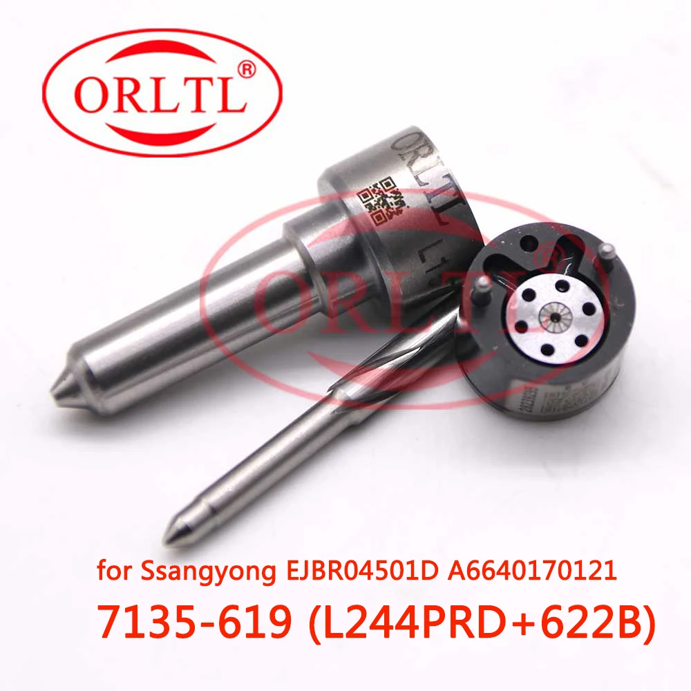 ORLTL 7135-619 инжектор Common Rail ремонтные комплекты клапан управления L244PRD сопло 9308-622B для Ssangyong EJBR04501D(A6640170121