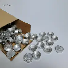 95 шт. алюминиевые подсвечники пустые чашки для свечей для изготовления свечей DIY с 100 фитилем для свечей