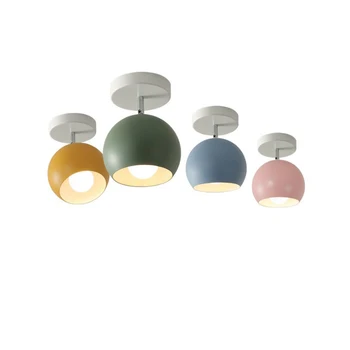 

Modern Minimalist Nordic Led Macaroon Semicircle Aisle Light Living Room Dining Room Bedroom Book Room Ceiling Lamp