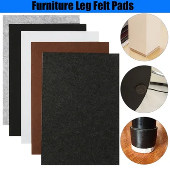 

3/5mm Self Adhesive Furniture Leg Felt Pads Anti Slip Anti Noisy Thickening Bumper Chair Table Mats Floor Protection Mat Fitting