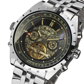 

JARAGAR Brand Luxury Watch Men Tourbillon Mechanical Watches Automatic Self-winds Mechanical watches stainless steel Wristwatch