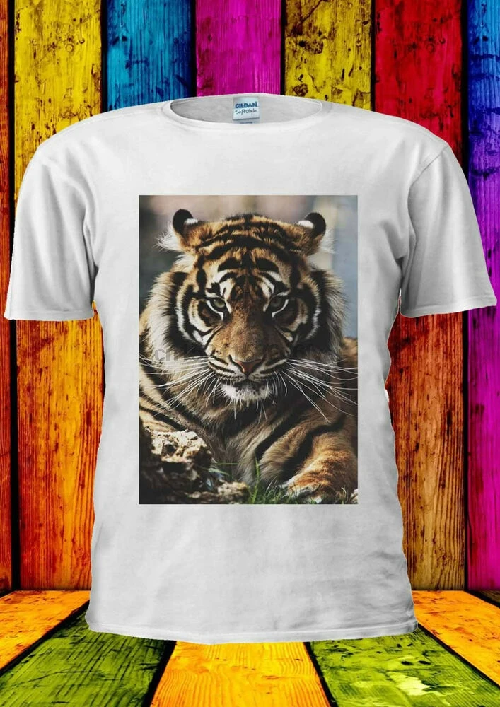 Художественный Тигр Лев Индия Tumblr футболка жилет майка для мужчин женщин унисекс