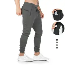 Новое поступление, мужские спортивные брюки для бодибилдинга, облегающие серые бегуны для бега, тренировочные брюки для бега, фитнеса, фитнеса