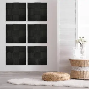 

6/12pcsSound Absorption Sponge Wallpaper Acoustic Foam Panel Sound Stop Absorption Sponge Studio KTV Soundproof Meeting Rooms