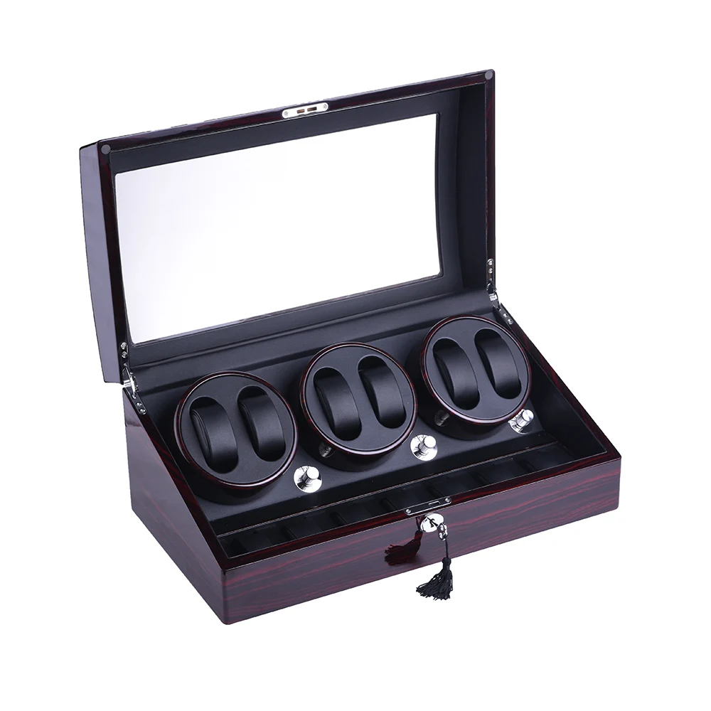 Watch Winder for 6 Automatic Watches with 7 Extra Storages |