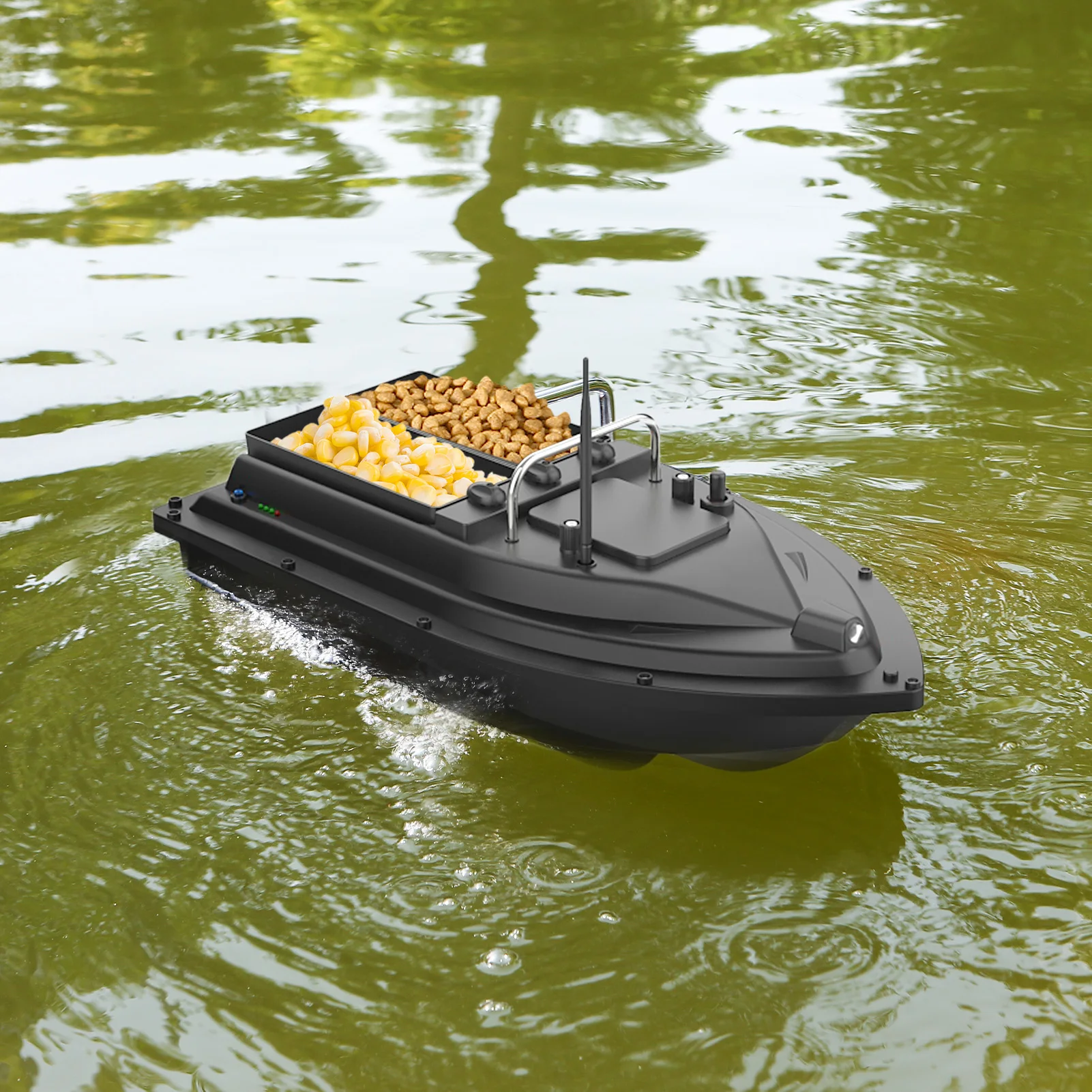 GPS Fishing Bait Boat 500m Remote Control Bait Boat Dual Motor Fish Finder 2KG Loading Support Automatic Cruise/Return/Route fish finder remote control bait boat