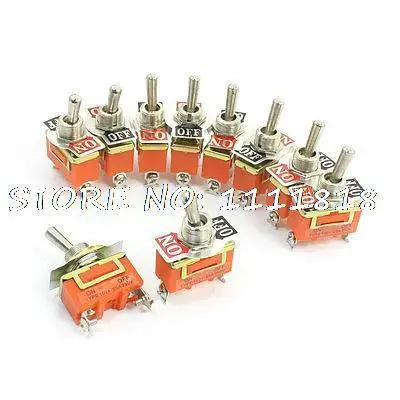 

250V 25Amp ON-OFF 2 Position SPST Rocker Type Toggle Switch 10 Pcs