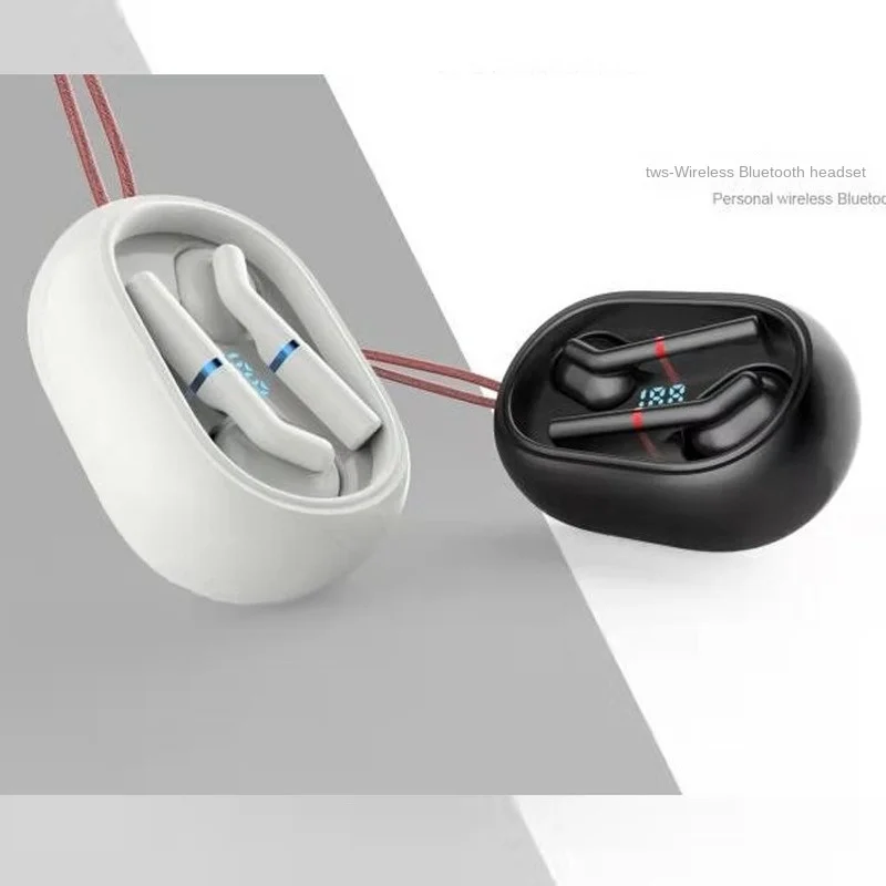 Fashion trend TWS true wireless bluetooth headset universal long standby with digital display UV lamp charging compartment