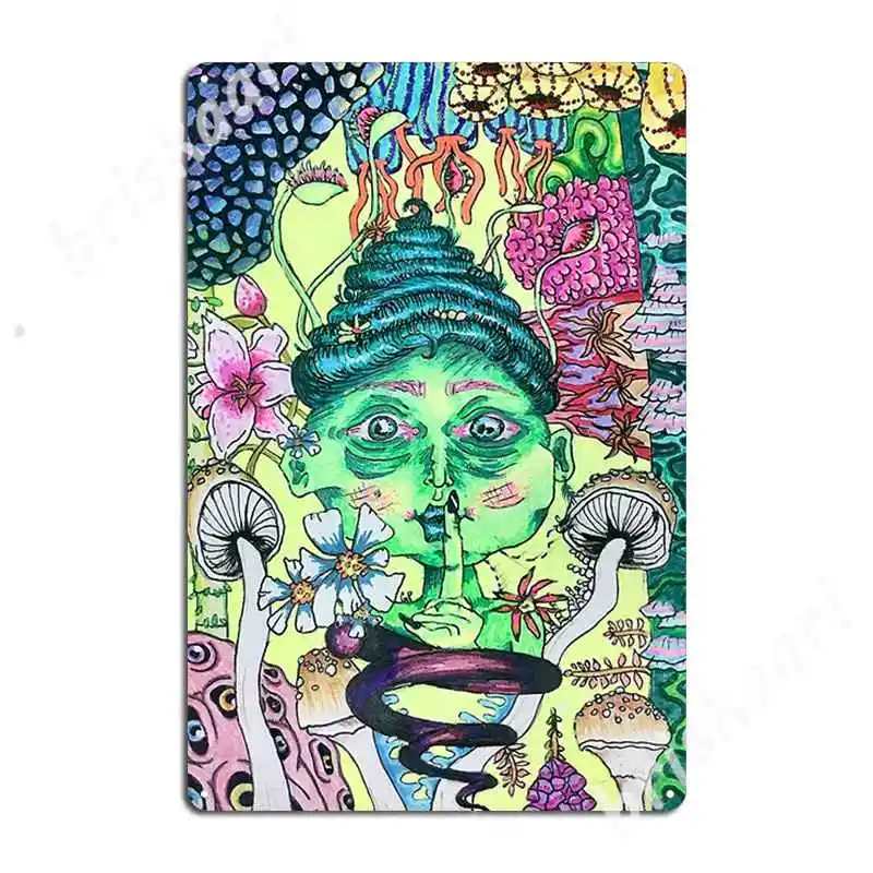 Garden Troll Girl Targhe In Metallo Targhe Club Bar Design Wall Cave Tin Sign Poster