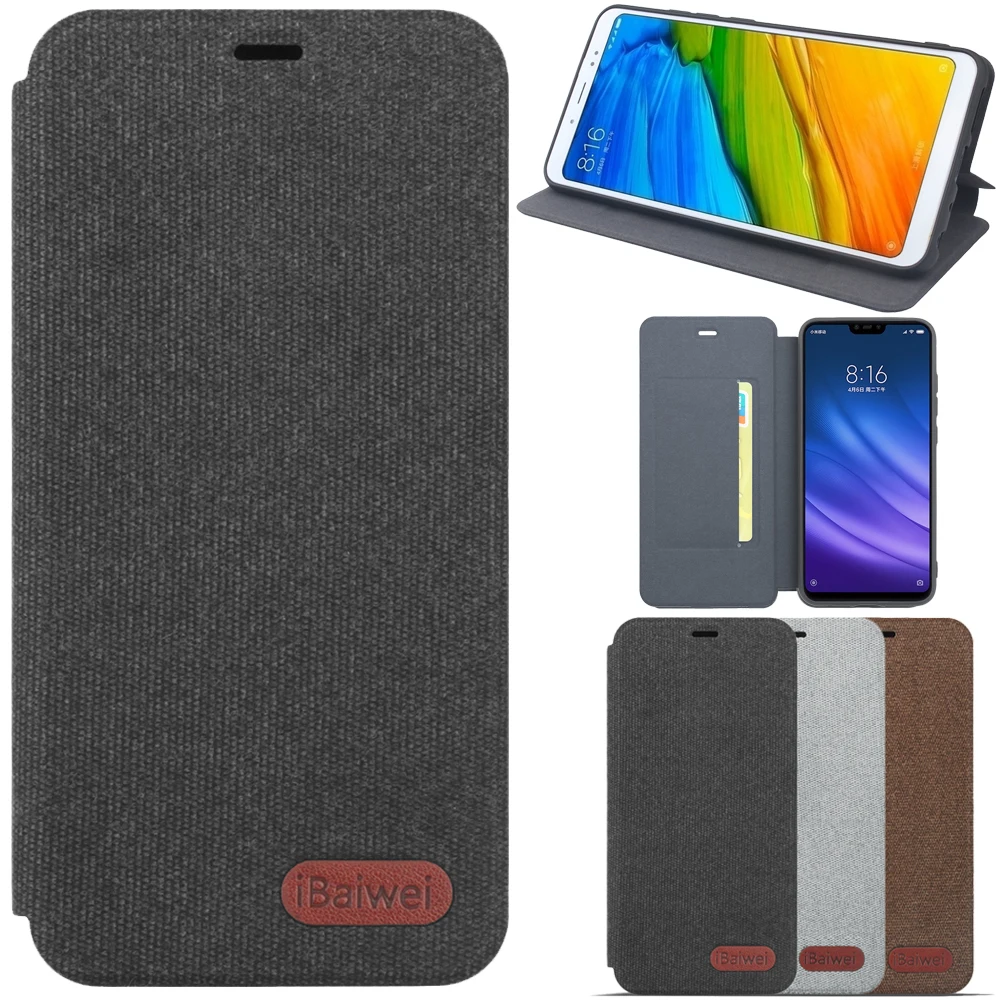 

Canvas Flip Case For Xiaomi Redmi Note 8 7 5 6 Pro 4X Mi 9 8 A1 A2 Lite Pocophone F1 Funda Case Redmi Note 8T 8 Pro 5 6A cover
