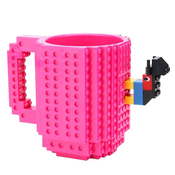 1 шт 12 унций кофейная кружка сборка-на кирпичной кружке тип строительных блоков чашка кружка-головоломка из блоков «сделай сам» посуда для напитков кружка 11 цветов - Цвет: 8