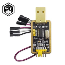 1 шт. модуль Great IT CH340 вместо PL2303, CH340G RS232 к ttl модуль обновления USB к последовательному порту в девять щеток маленьких пластин