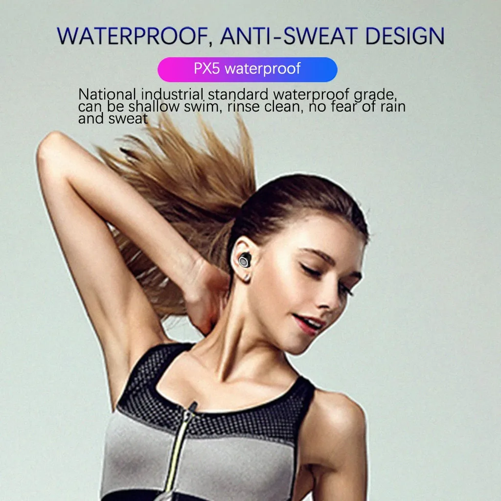 #20 Twins Earphone With LED Digital Display Touch 5.0 IPX5 Waterproof Sport Headset Blutooth Earphone Headset