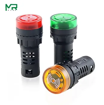 

1PCS AD16-22SM intermittent sound, buzzer alarm, 22MM 12V 24V 110V, 220V red Green yellow.