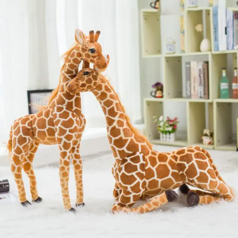 Cute Giraffe Plush Toys Stuffed Animals Soft Doll Birthday Gift for Children R7RB