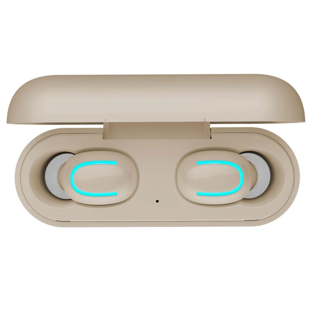 Beige 7.5x2.5x5cm Bluetooth 5,0 гарнитура беспроводные наушники Близнецы стерео наушники IPX5 - Цвет: Beige 7.5x2.5x5cm