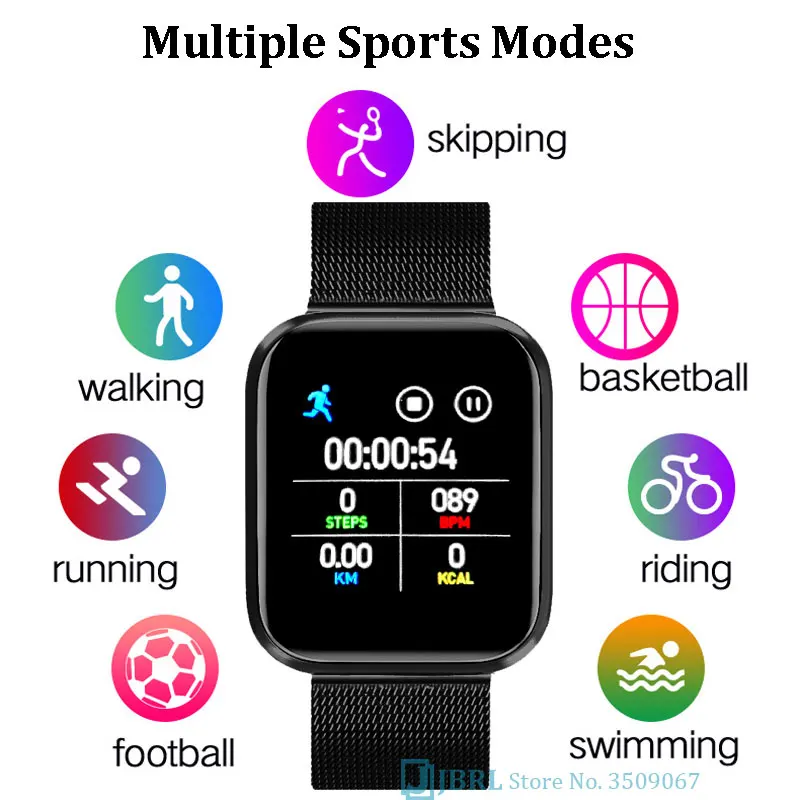Inteligente para Android Rastreador de Fitness Topo Novo Relógio Inteligente Mulher Smartver Eletrônica Ios Toque Completo Bluetooth Smart-ver 27 Relógios inteligentes