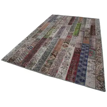 

200x300 Cm Multicolor Handmade Modern Patchwork Rug-7x10 Ft