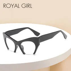 Королевская девушка кошачий глаз солнцезащитные очки женские брендовые дизайнерские очки из ацетата Женские винтажные в полуоправе