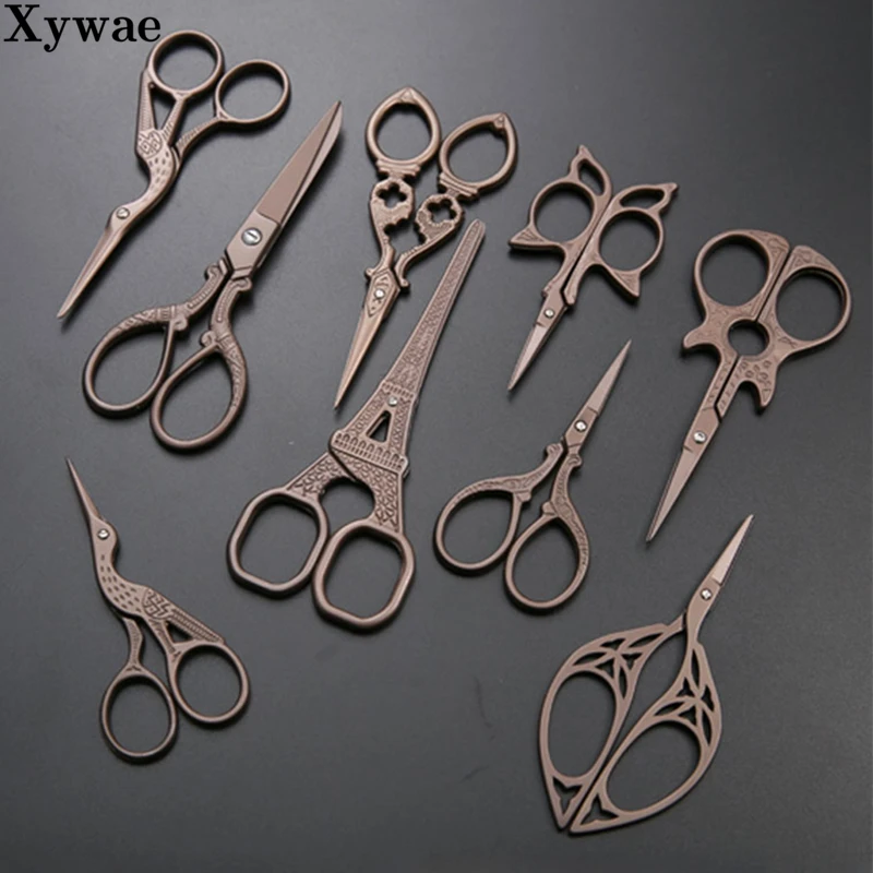 Cross Stitch Retro Vintage Scissors Tailor Embroidery Sewing Needlework Fabric Cut Shear