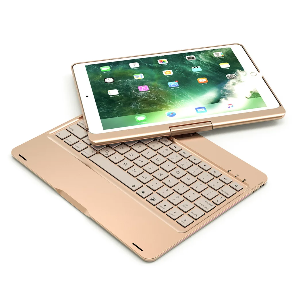 Fn композитный мультимедиа для iPad Air/Pro 10,5 чехол 360 ° флип беспроводной Bluetooth Подсветка клавиатуры крышка 7 цветов подсветка
