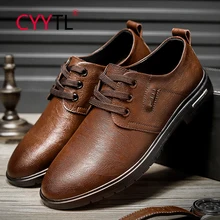 

CYYTL Retro British Style Men's Dress Formal Shoes Business Leather Office Lace Up Loafers Outdoor Walking Driving Moccasins