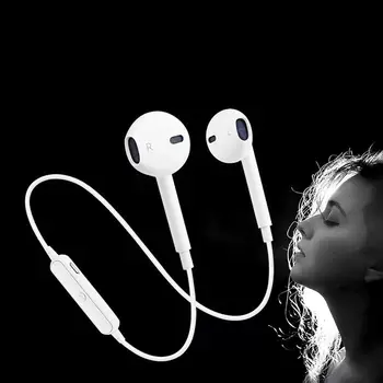

High Quality S6 Sport Wireless Head set Bluetooth Earphone earbuds For Phone with Mic Earphone For iPhone Xiaomi Huawei