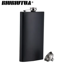 Фляжка BIUBIUTUA 4/5/7/8/9/10/12 унций, уличная портативная карманная мини-фляжка из нержавеющей стали для ликера и виски, подарок на алкоголь Фляжка BIUBIUTUA 4/5/7/8/9/10/12 унций, уличная портативная карманная мини-фляжка из нержавеющей стали для ликера и виски, подарок на алкоголь
