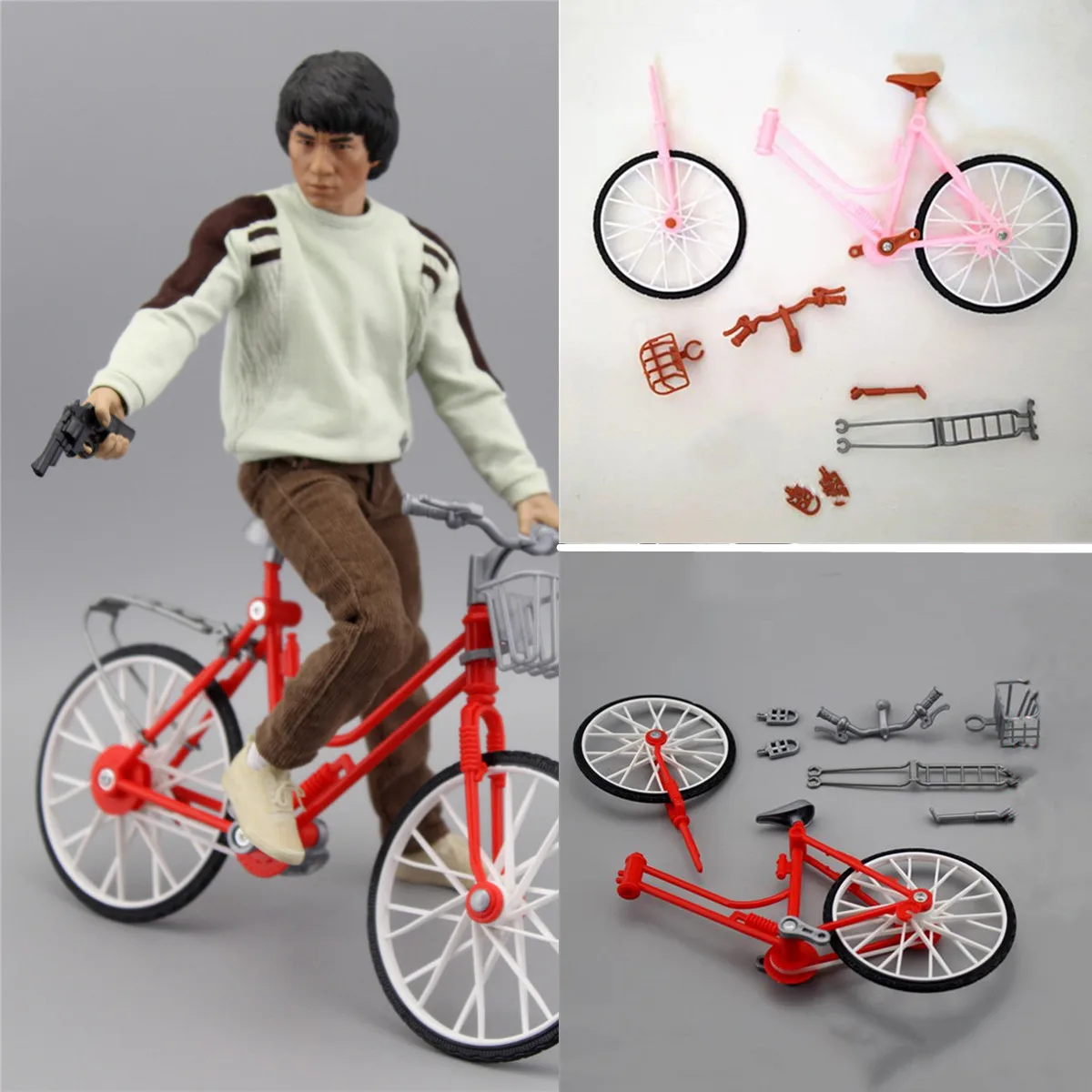 1-Set-1-6-Scale-Plastic-Bike-Bicycle-Model-Accessory-For-12-Action ...