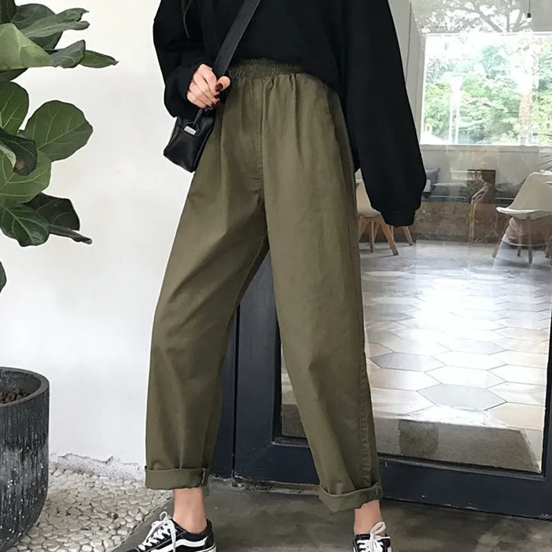 Pantalones cortos de verano para mujer, holgados, frescos, para playa, vacaciones, pantalones cortos con cintura elástica, cordón hasta la rodilla, con bolsillo, Beige, Pequeña