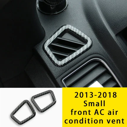 Для Ford Explorer 2013-2018 углеродное волокно маленькая передняя отделка кондиционера