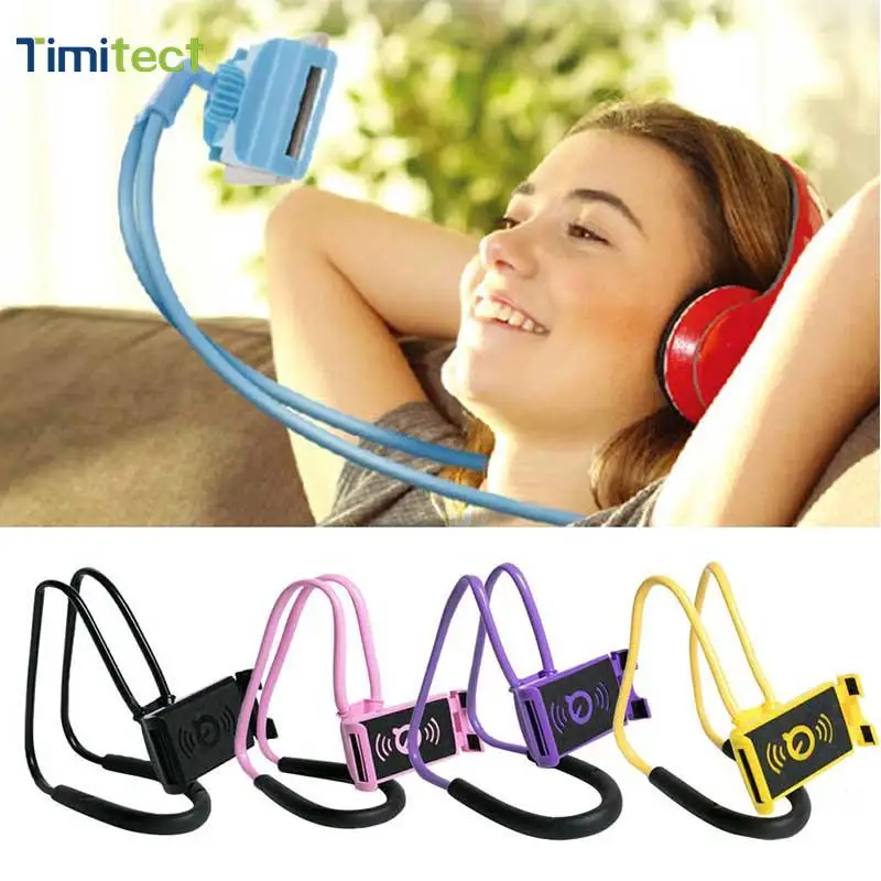 

4-10 inch mobile phone fixing bracket multifunctional hanging neck mobile phone holder lazy neck mobile phone holder detachable