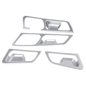

4 Pcs LHD Chrome Inside Door Handle Frame Trim Cover For Kia Sportage QL 2016 2017
