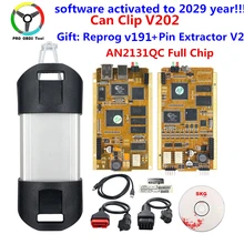 O mais novo pode clipe v202 chip completo verde pwb cypress an2131qc chip completo diagnóstico pode clipe v200 obd2 interface scanner pode clipe