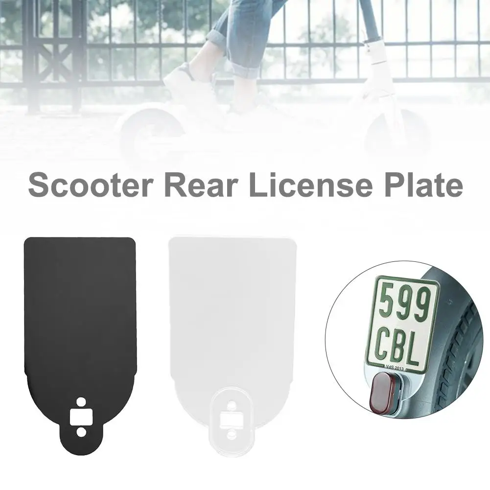 Scooter License Plate Plastic Number Plate Holder Warning Sign For Xiaomi M365 Scooter Cycling Supplies