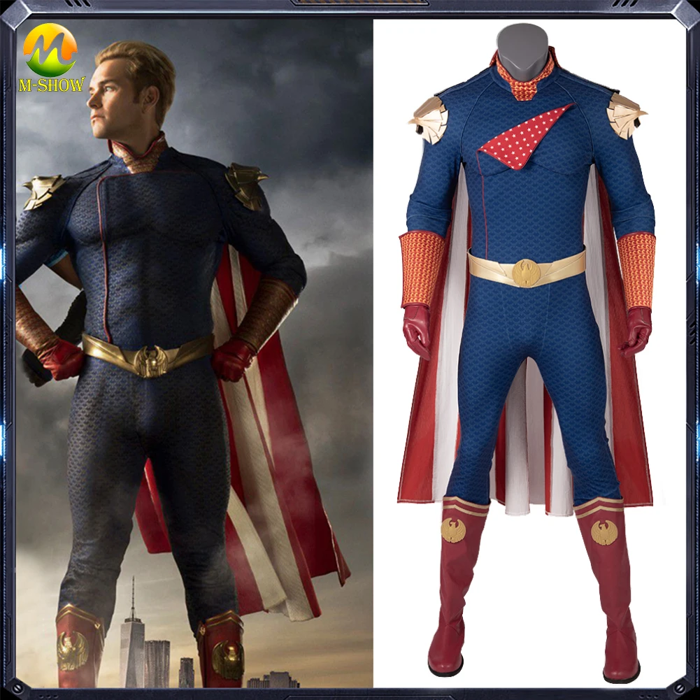 The Boys Homelander Cosplay Costume Cloak Superhero Homelander Jumpsuit Halloween Zentai Suit For Men Custom Made Full Set Movie Tv Costumes Aliexpress