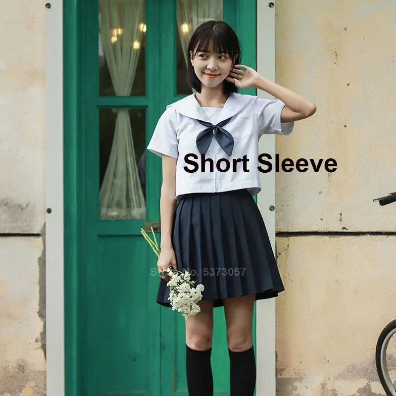 Short Suit Школьная униформа моряка Аниме Косплей корейский юбки для девочек Kawaii японский стиль для женщин Jk Мода Карнавал вечерние на Хэллоуин - Цвет: Short Suit