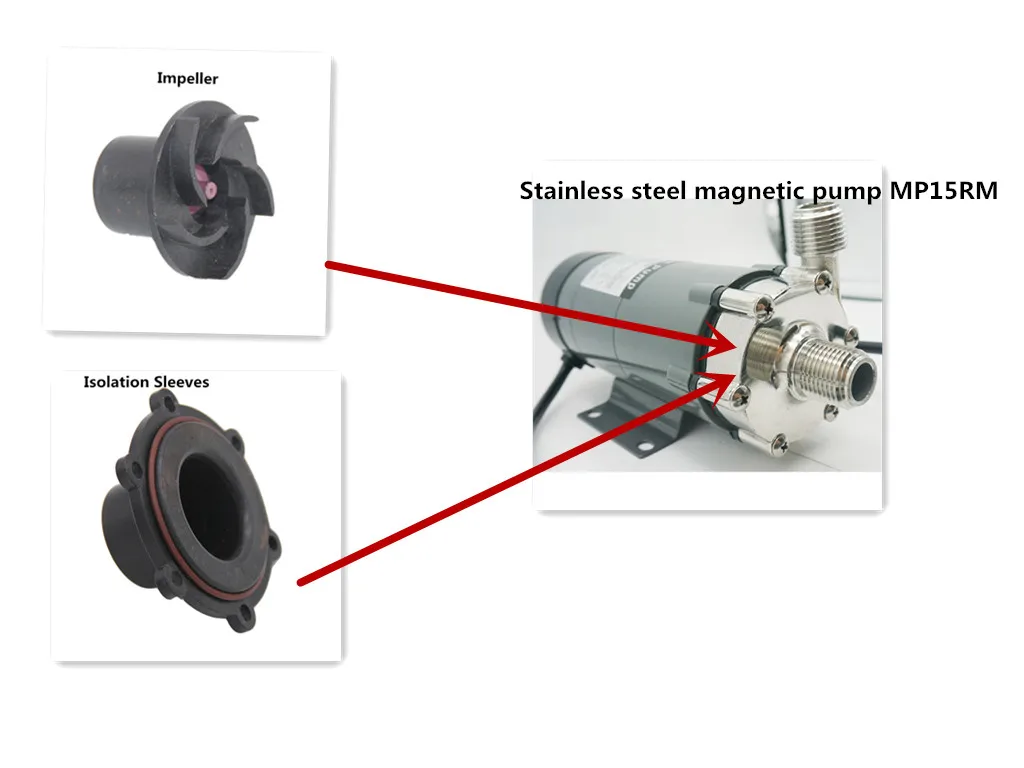 Impeller Isolamento Manga da bomba de acionamento