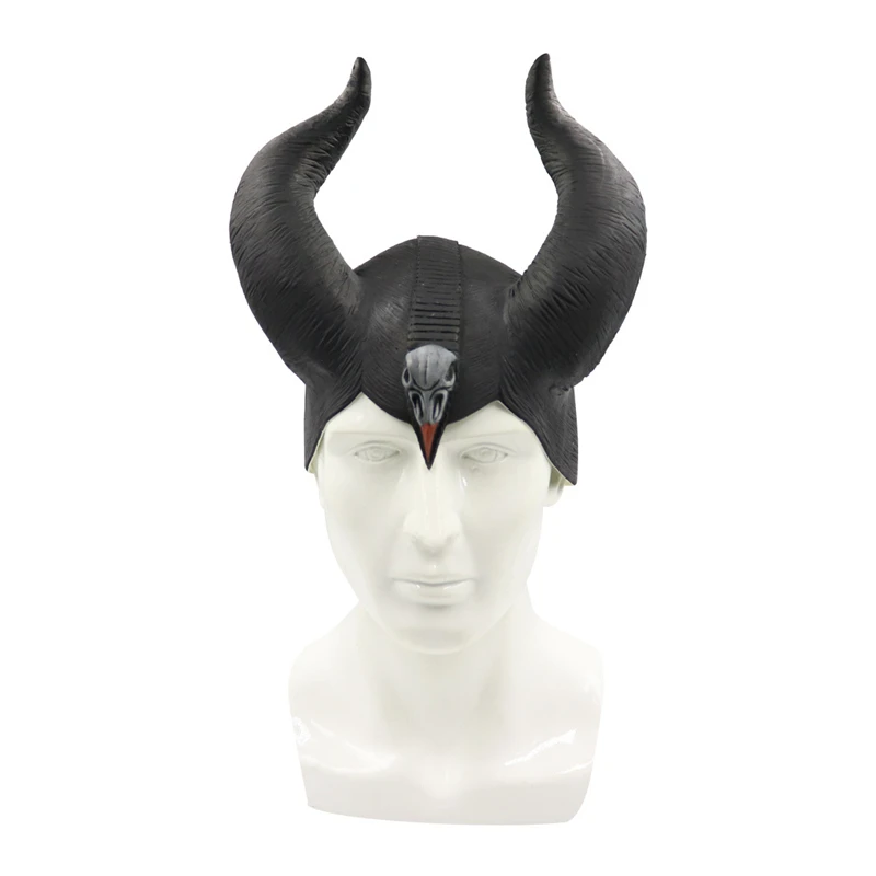 Maleficent: любовница злой ведьмы рога костюм головные уборы маска головные уборы шлем вечерние Хэллоуин косплей Черная Королева шляпа