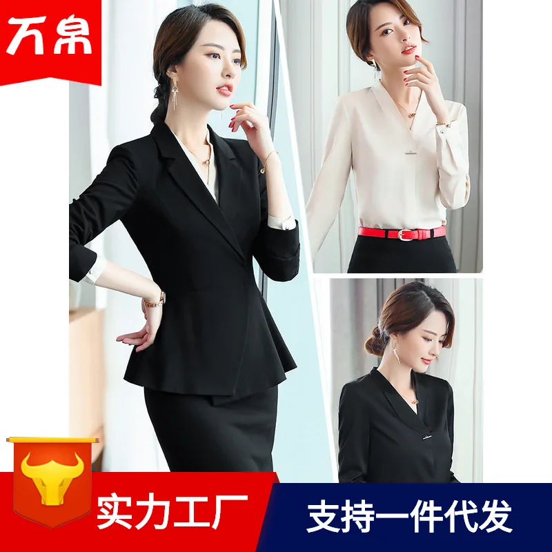 

Business Suit Women's Debutante Graceful 2019 Spring Clothing New Style Suit Formal Wear Work Clothes Elegant Suit WOMEN'S Coat