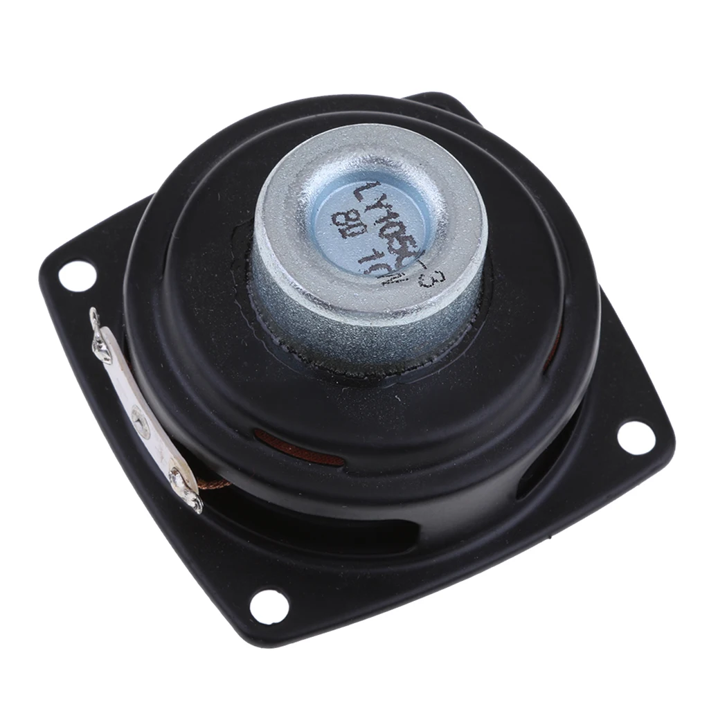 8Ohm Stereo Audio Speaker Hifi Speaker 4Ohm Full-range DIY Loudspeaker Clear Sound	 Rubber Edge and Magnetic horn