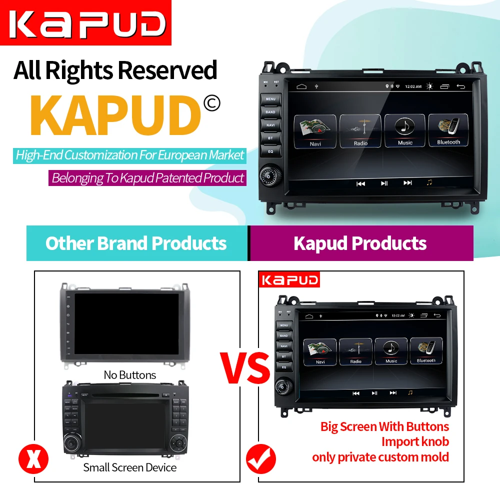 Ceny Kapud Android 9.0 odtwarzacz multimedialny dla Mercedes Benz B200 W169 W245 W639 W906 Sprinter Viano Vito Wifi GPS samochodowy odtwarzacz dvd radio samochodowe