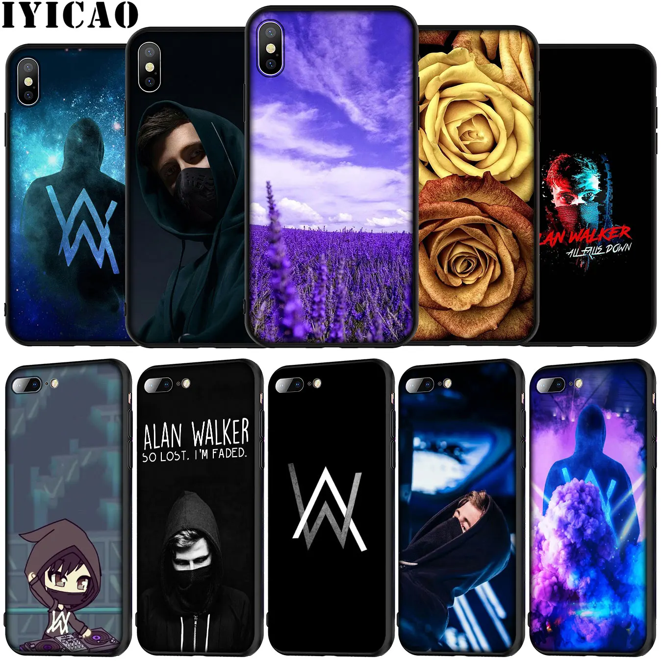 Мягкий силиконовый чехол для телефона Alan Walker DJ с электронной музыкой iPhone 12 Mini XR X XS