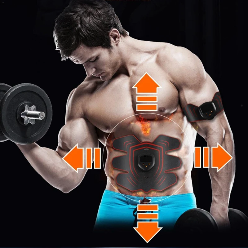 Мышечный массажер, Тренировочный Набор формы тела, брюшный электрический стимулятор мышц, массажный тренажер, наклейка для дома