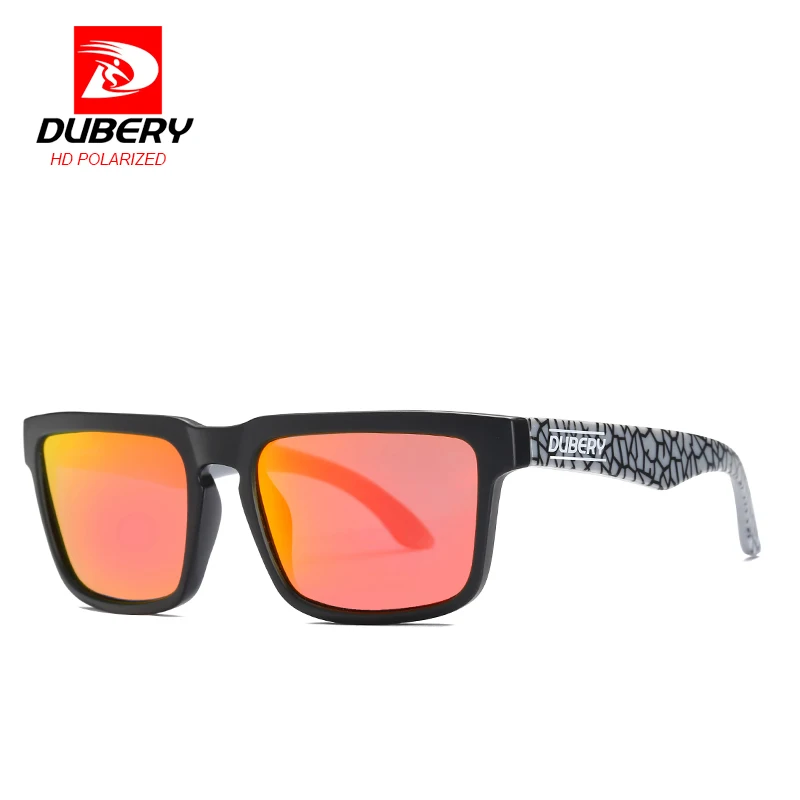 DUBERY, поляризационные солнцезащитные очки для мужчин и женщин, квадратные спортивные солнцезащитные очки для вождения, роскошные фирменные дизайнерские солнцезащитные очки, UV400